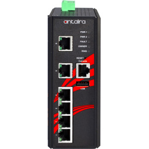Antaira LMP-0600 6-Port  PoE+ Managed Ethernet Switches, 30W/Port